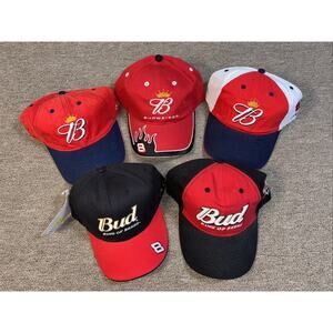 Vintage Bud Racing Dale Jr. Hat Bundle 2001-2004 NWT 5 Hats